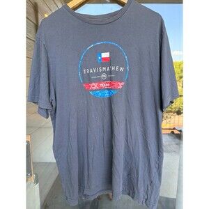 TravisMathew Texas Flag Graphic Logo T-Shirt Men’s XL Crew Neck Short Sleeve